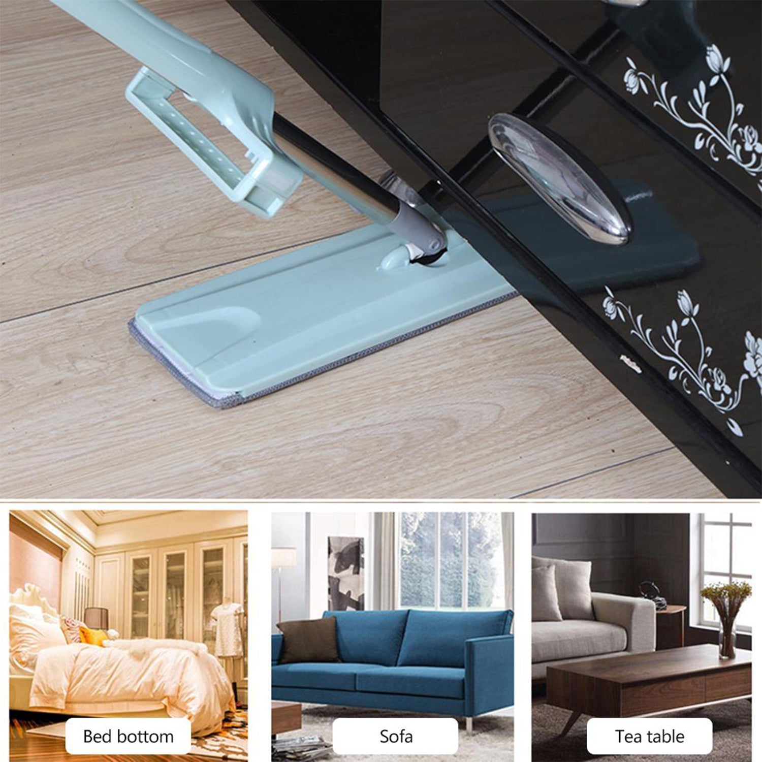 4633 360Degree Rotation Flat Mop Floor Cleaning Microfiber Squeeze Mop Floor Clean. DeoDap 4633 360Degree Rotation Flat Mop Floor Cleaning Microfiber Squeeze Mop Floor Clean. DeoDap